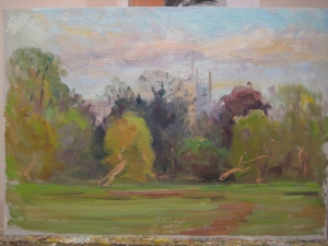 Evening painting at Holywell 